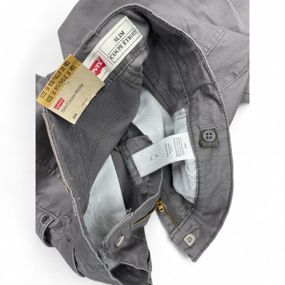 Levi’s Slim Fit Tapered Leg Gray Boys Pants Jeans 16 Reg W 28 x L 28 NEW - Picture 6 of 12